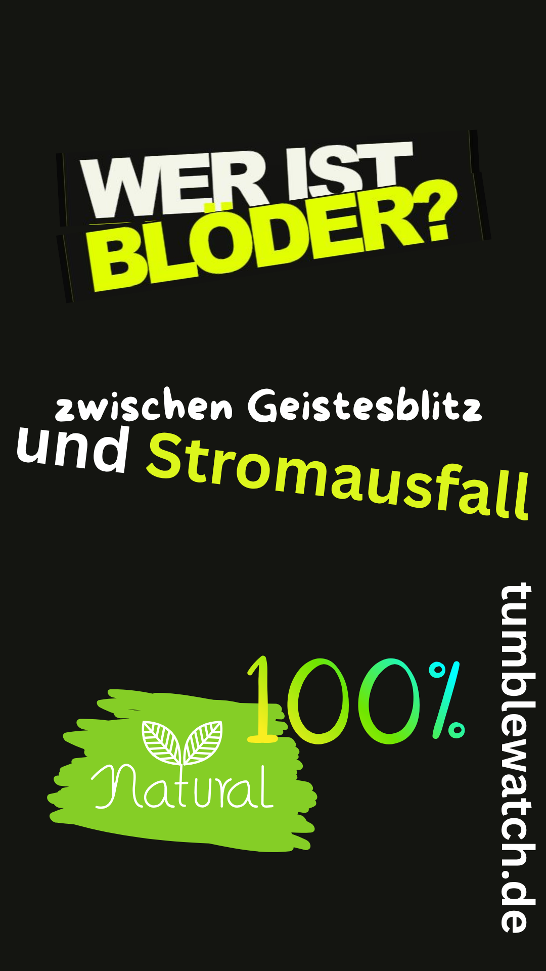 Zwischen Geistesblitz und Stromausfall